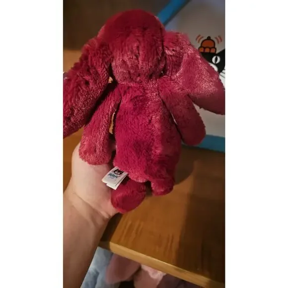 Jellycat SMALL bashful sparkly Cassis bunny NWT Retired is